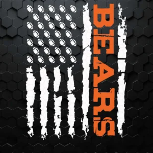 Chicago Bears Football Flag SVG Cricut File Digital Download