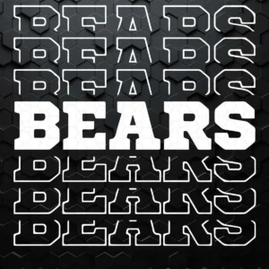 Chicago Bears Football Quotes White Text SVG NFL Super Bowl