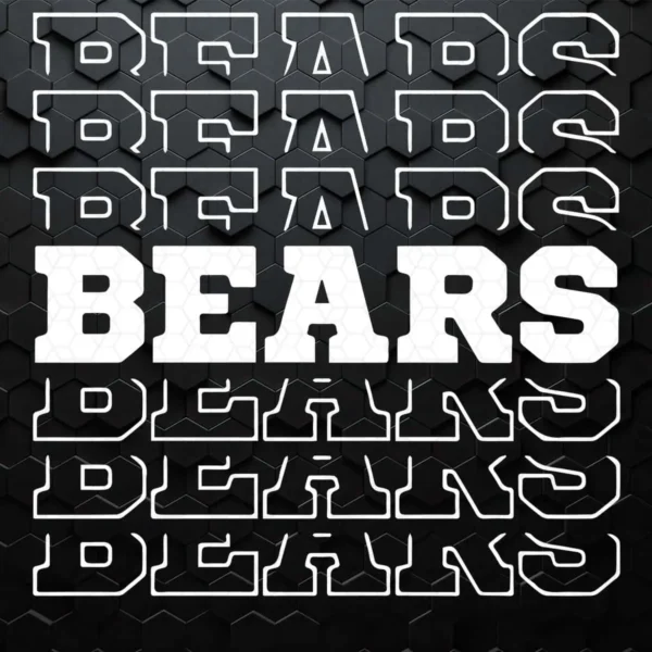 Chicago Bears Football Quotes White Text SVG NFL Super Bowl