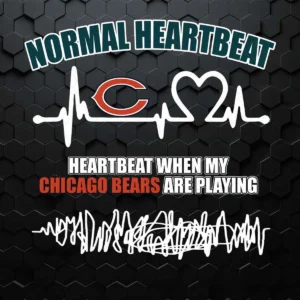 Chicago Bears Heartbeat Sport Football Teams SVG Super Bowl