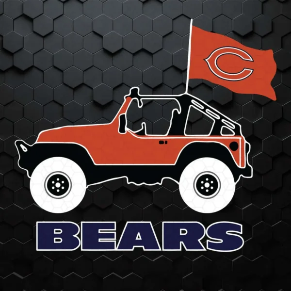 Chicago Bears Jeep NFL Football Logo SVG Cricut File