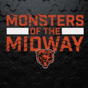 Chicago Bears Logo Funny SVG Monsters Of The Midway