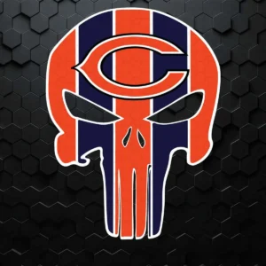 Chicago Bears Logo Skull SVG Cricut Digital Download