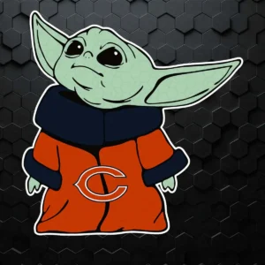 Chicago Bears NFL Baby Yoda SVG For Lover Digital Download