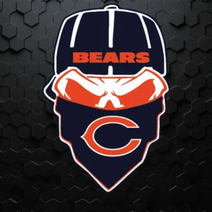 Chicago Bears Ninja Face SVG Cricut Digital Download