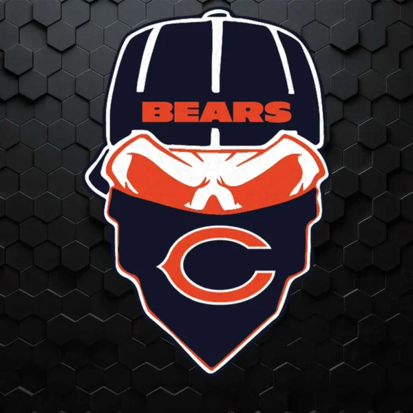 Chicago Bears Ninja Face SVG Cricut Digital Download