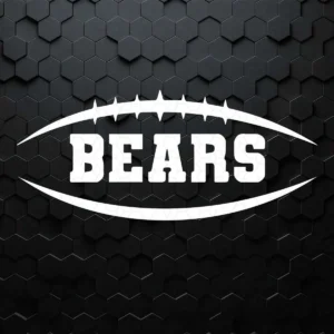 Chicago Bears Simple Football Logo SVG NFL Super Bowl