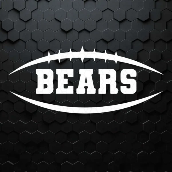 Chicago Bears Simple Football Logo SVG NFL Super Bowl