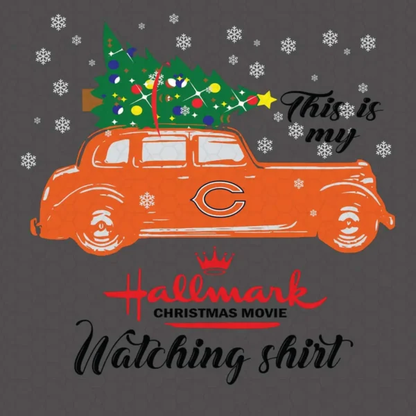Chicago Bears This Is My Hallmark Christmas Movie Watching SVG