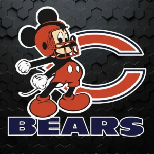 Chicago Bears X Mickey Disney SVG Love Football