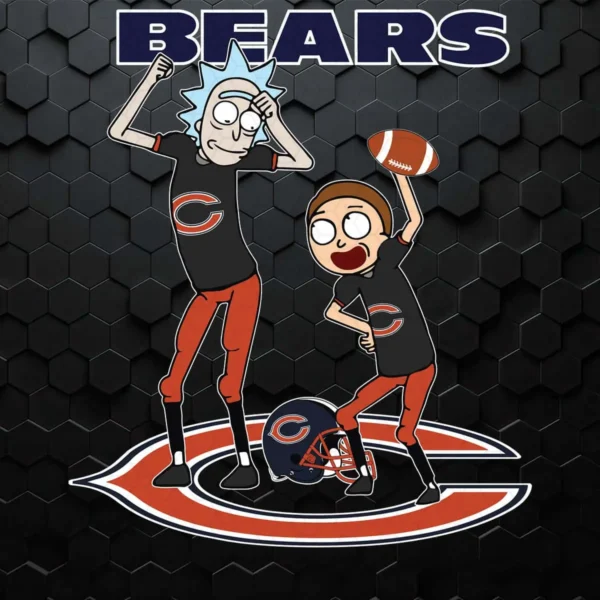 Chicago Bears X Rick  And Morty SVG Cricut File