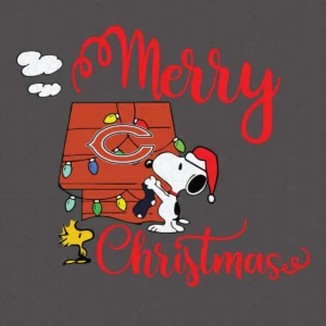 Chicago Bears X Snoopy Merry Christmas SVG Cricut File