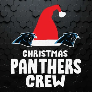 Christmas Crew Carolina Panthers SVG Cricut File