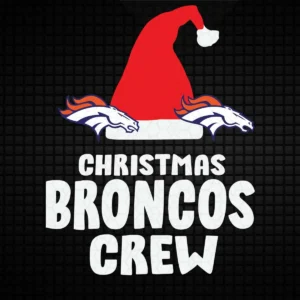 modern with a playful holiday twist Broncos classic SVG design showing joy and pride for Cricut and Silhouette cutting machines