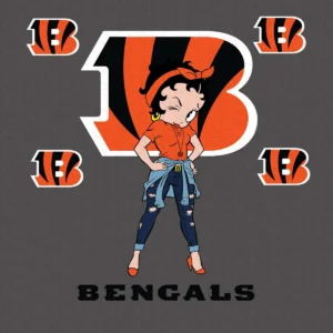 modern with a playful vintage twist Bengals classic SVG design showing excitement for Cricut and Silhouette cutting machines