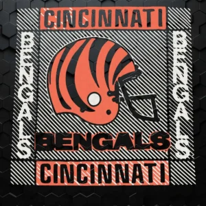 modern and bold with a vintage touch Bengals helmet SVG design showing excitement and pride for Cricut and Silhouette cutting machines