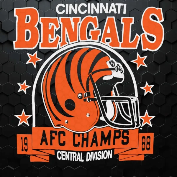 bold and vintage Bengals helmet SVG design showing excitement for Cricut and Silhouette cutting machines