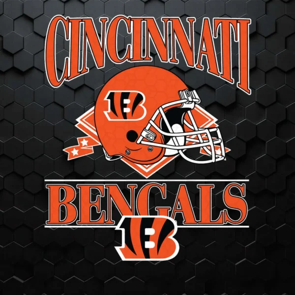 modern and bold with a touch of vintage Bengals logo SVG design showing excitement and pride for Cricut and Silhouette cutting machines