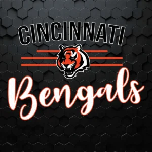 modern with bold elements Bengals classic SVG design showing excitement for Cricut and Silhouette cutting machines