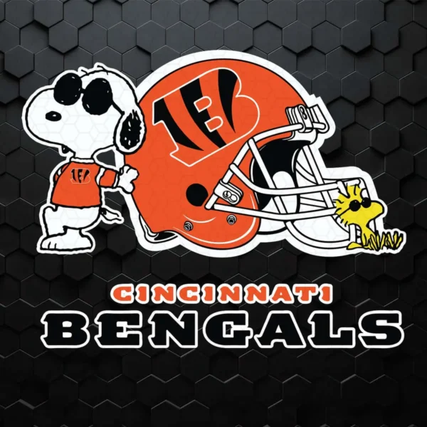bold and playful with a modern twist Bengals classic SVG design showing excitement and camaraderie for Cricut and Silhouette cutting machines