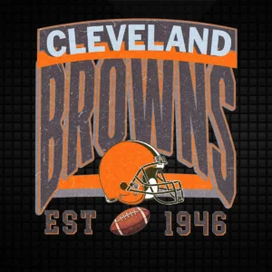 vintage with a bold and modern twist Browns helmet SVG design showing nostalgia and pride for Cricut and Silhouette cutting machines