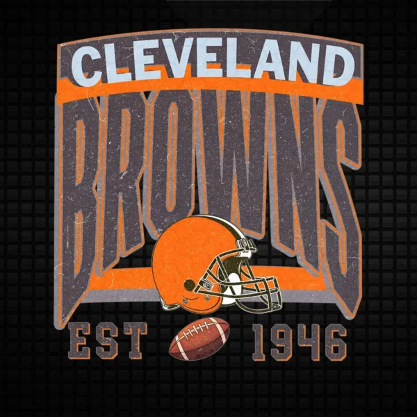 vintage with a bold and modern twist Browns helmet SVG design showing nostalgia and pride for Cricut and Silhouette cutting machines
