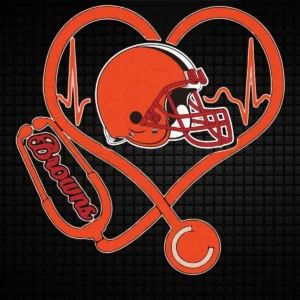 bold and modern with a touch of vintage elements Browns helmet SVG design showing pride and resilience for Cricut and Silhouette cutting machines