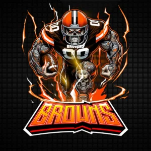 bold and modern with a vintage twist Browns mascot SVG design showing pride and determination for Cricut and Silhouette cutting machines