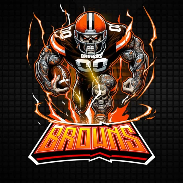 bold and modern with a vintage twist Browns mascot SVG design showing pride and determination for Cricut and Silhouette cutting machines