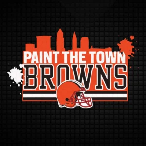 modern with a bold and energetic vibe Browns classic SVG design showing excitement and pride for Cricut and Silhouette cutting machines