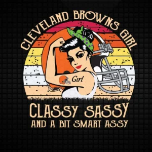 vintage with a playful twist Browns classic SVG design showing pride and camaraderie for Cricut and Silhouette cutting machines