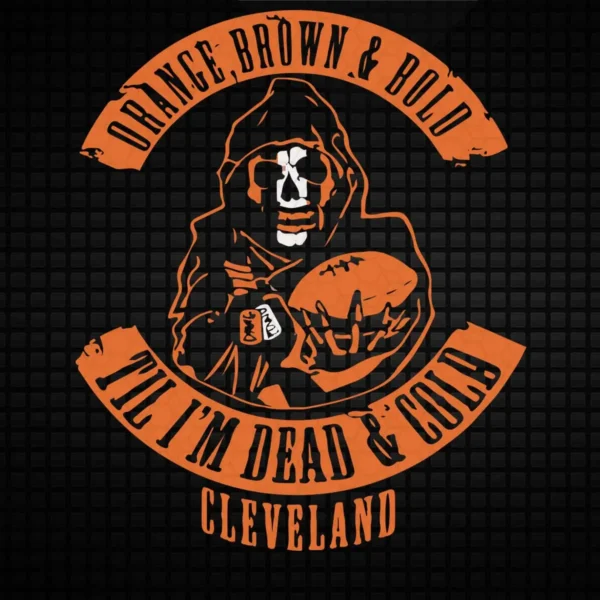 vintage with a bold, graphic approach Browns bold SVG design showing pride and loyalty for Cricut and Silhouette cutting machines