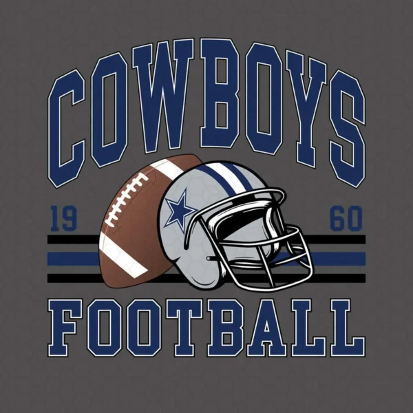 vintage with a modern twist Cowboys helmet SVG design showing pride for Cricut and Silhouette cutting machines