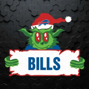 Crazy Grinch Love Buffalo Bills SVG Happy Christmas