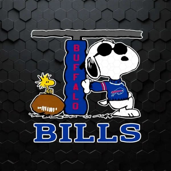 Cute Snoopy Joe Cool And Woodstock The Buffalo Bills Nfl PNG