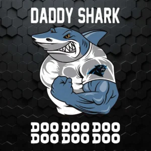 Daddy Shark Carolina Panthers Snoopy SVG Dad Birthday