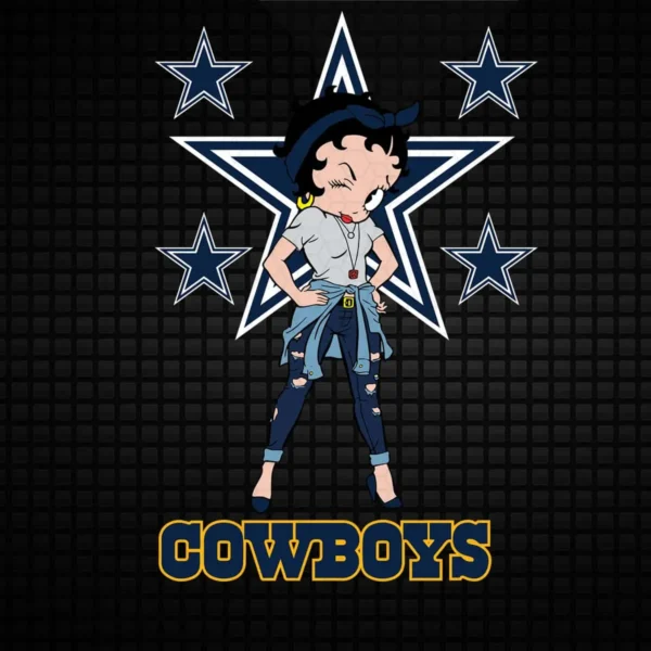 vintage with a modern twist, featuring bold and playful elements Cowboys classic SVG design showing pride for Cricut and Silhouette cutting machines