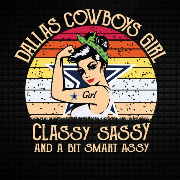 vintage with a bold and playful aesthetic Cowboys classic SVG design showing pride for Cricut and Silhouette cutting machines