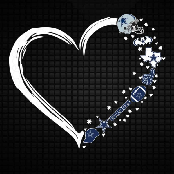 modern with a touch of vintage flair Cowboys logo SVG design showing pride for Cricut and Silhouette cutting machines