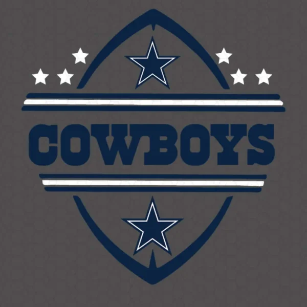 modern with vintage influences Cowboys logo SVG design showing pride for Cricut and Silhouette cutting machines