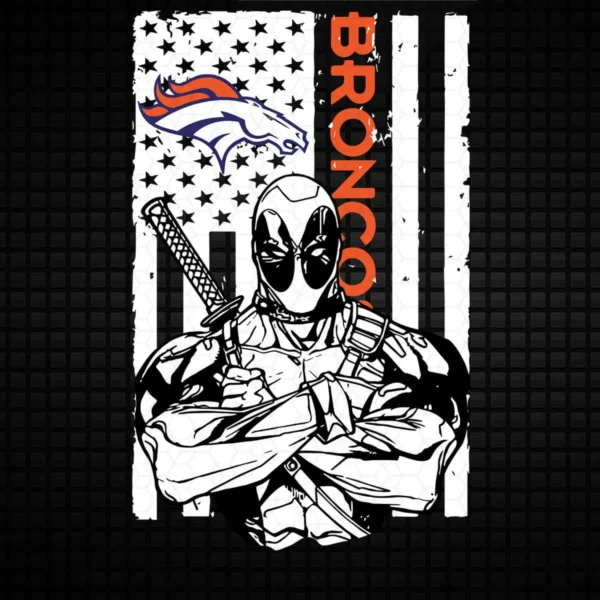 vintage with a bold graphic approach Broncos classic SVG design showing pride and excitement for Cricut and Silhouette cutting machines