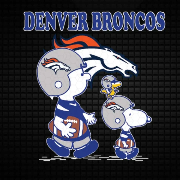 playful and nostalgic, combining cartoon elements with team branding Broncos classic SVG design showing joy and nostalgia for Cricut and Silhouette cutting machines