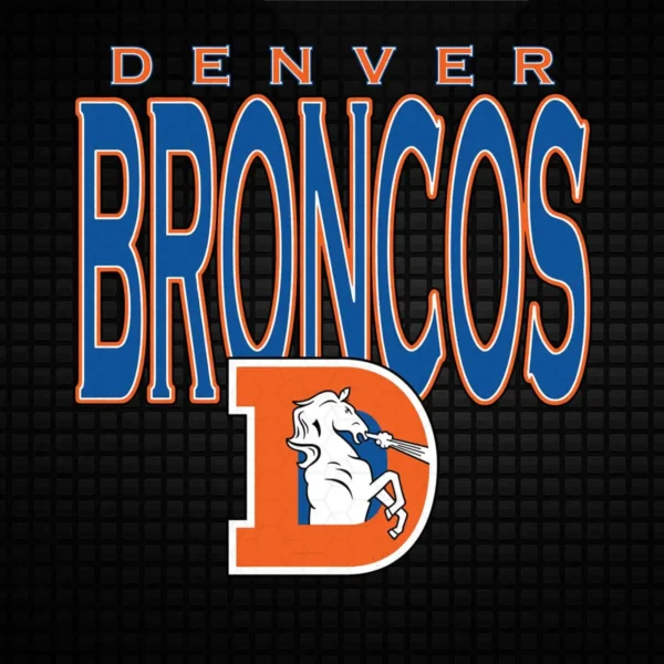 bold and modern with a vintage touch Broncos logo SVG design showing excitement and pride for Cricut and Silhouette cutting machines