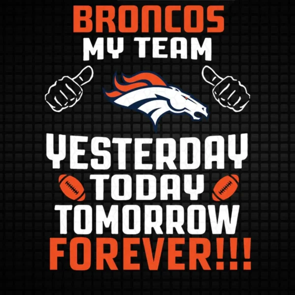 bold and modern with a vintage touch Broncos classic SVG design showing pride for Cricut and Silhouette cutting machines