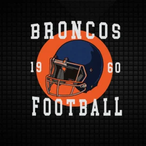 vintage with a modern twist, featuring bold elements Broncos classic SVG design showing pride and nostalgia for Cricut and Silhouette cutting machines