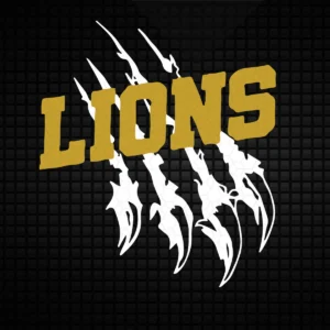 bold and modern with a touch of vintage Lions classic SVG design showing pride and loyalty for Cricut and Silhouette cutting machines