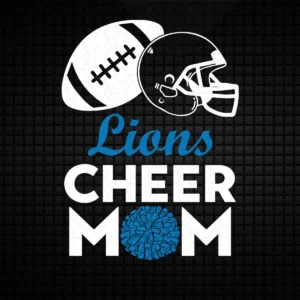modern with a playful twist, incorporating elements of sports culture Lions classic SVG design showing pride and excitement for Cricut and Silhouette cutting machines