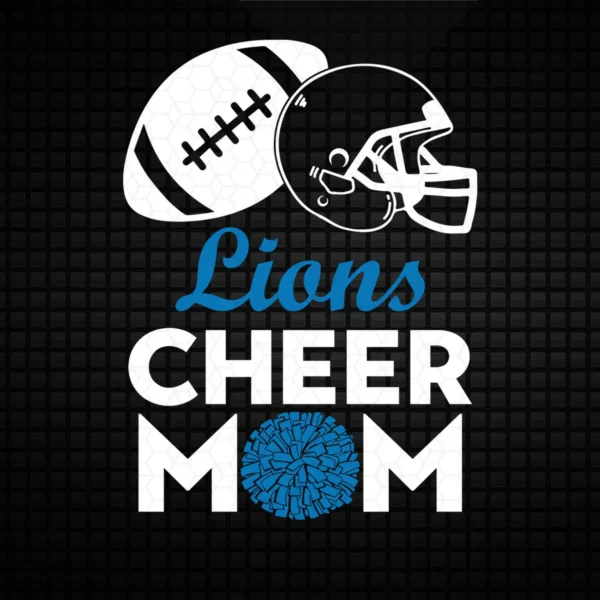 modern with a playful twist, incorporating elements of sports culture Lions classic SVG design showing pride and excitement for Cricut and Silhouette cutting machines