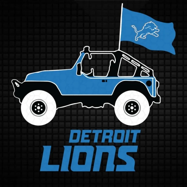 modern with a bold and playful twist Lions logo SVG design showing excitement and pride for Cricut and Silhouette cutting machines