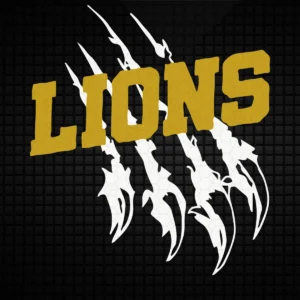 bold and modern with a hint of vintage Lions classic SVG design showing pride for Cricut and Silhouette cutting machines